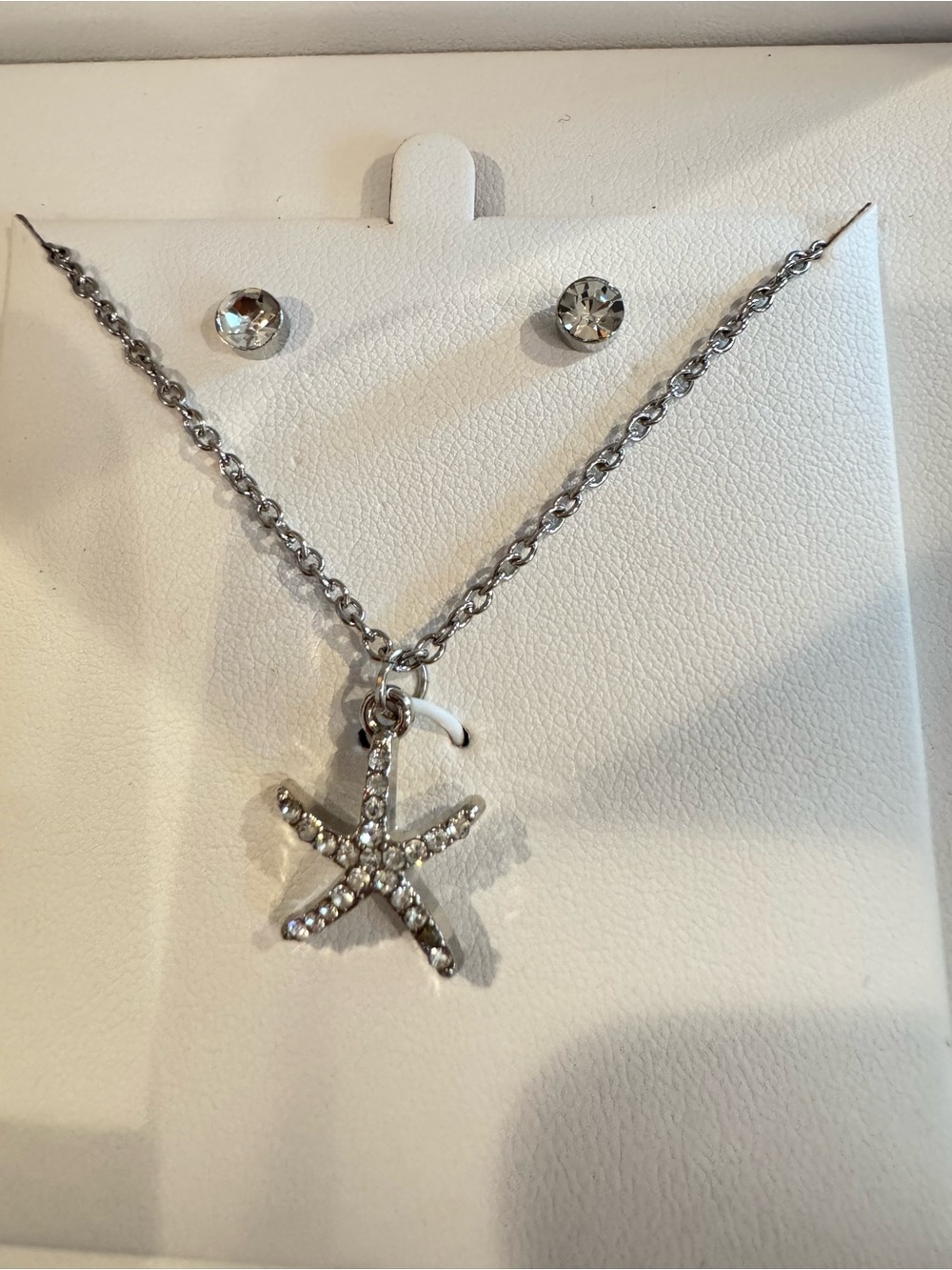 L & Co. Silver Crystal Accent Watch and Necklace Set - Picture 4 of 4